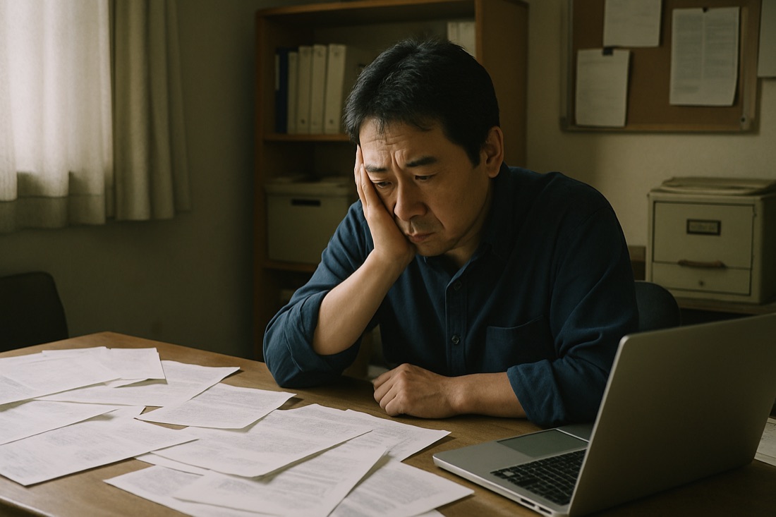 何から始めればいいか分からず悩む様子